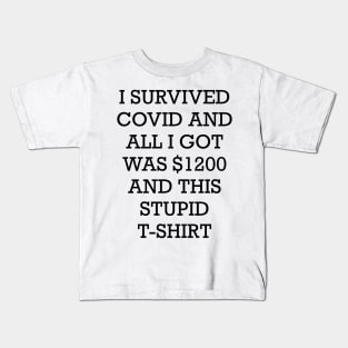 I Survived COVID Kids T-Shirt